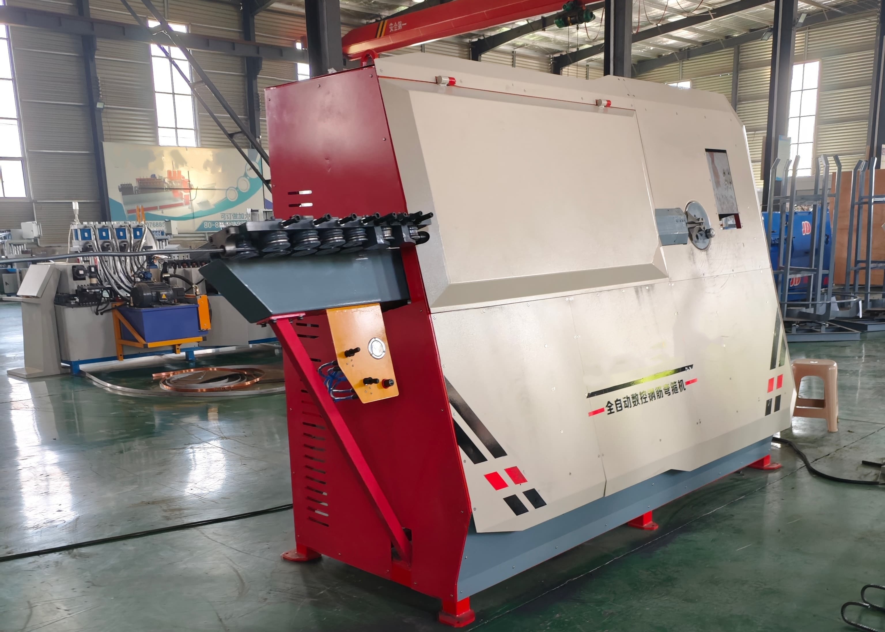 2-5mm Processing Thickness CNC Flat Iron Hoop Forming Machine 30mm Min. Diameter