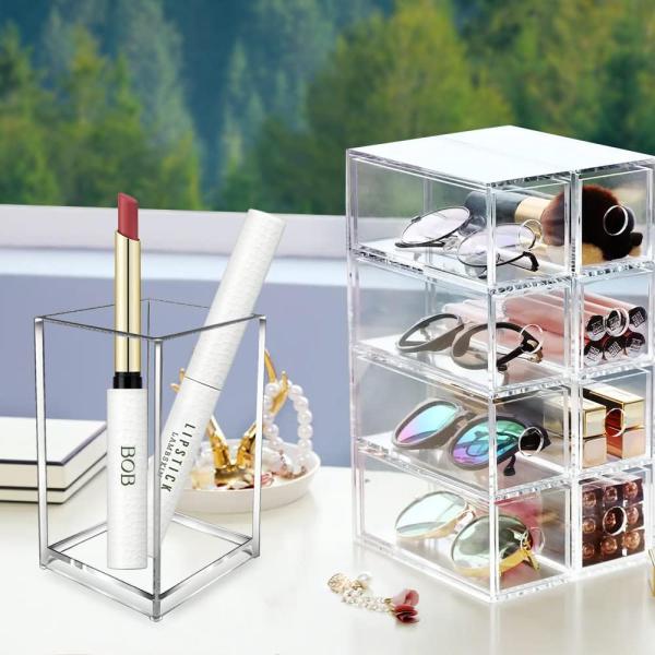 Прозрачный универсальный акриловый держатель акриловый организатор письменного стола карандаш и ручка для офиса школы