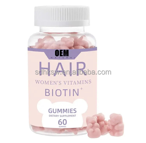 Women Vegan Private label Beauty Skin Care Hair & Skin & Nail Vitamin C Biotin Collagen Hyaluronic Acid Gummies