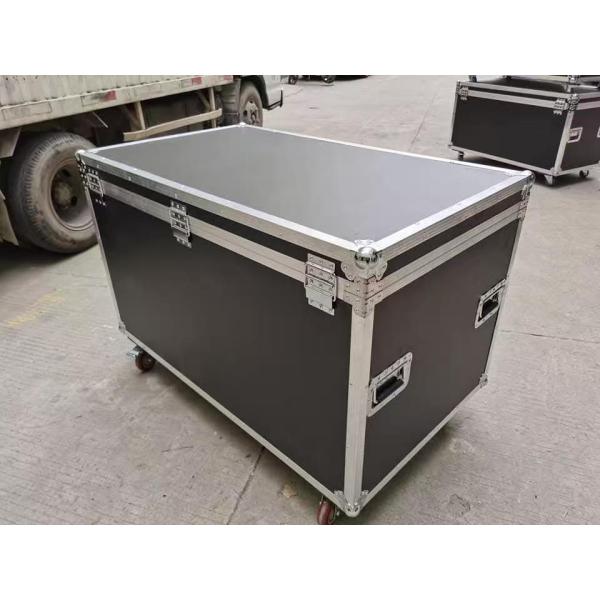 Caso de vuelo de aluminio ligero impermeable para exposiciones al aire libre