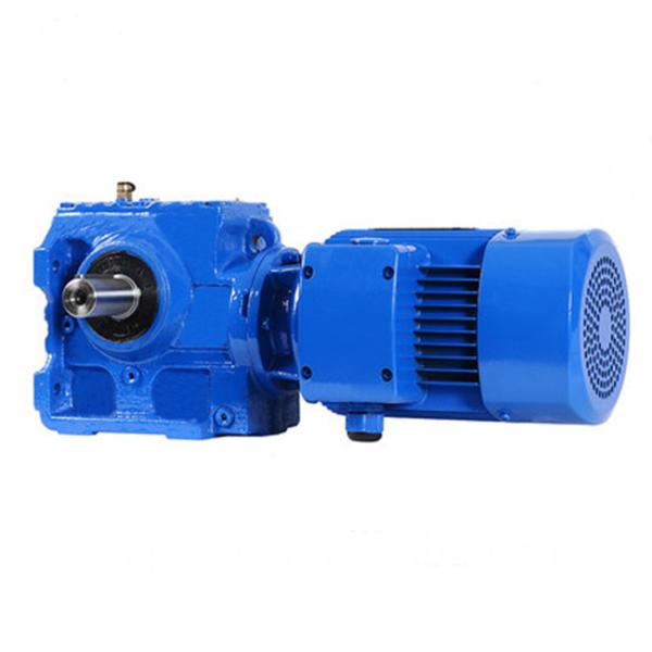 K Series Elevator Helical Bevel Gearbox Gear Reduction Box For Electric Motor Solid Shaft