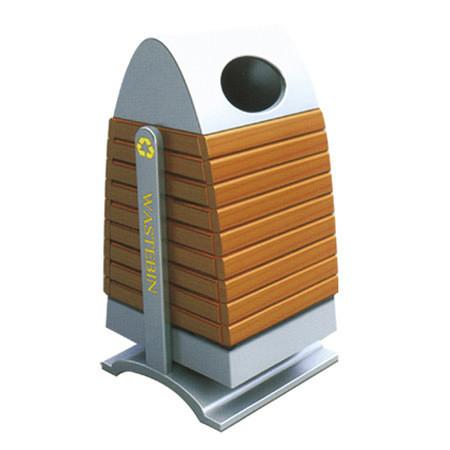 Wood Craft Outdoor Recycling Plastic Trash Can