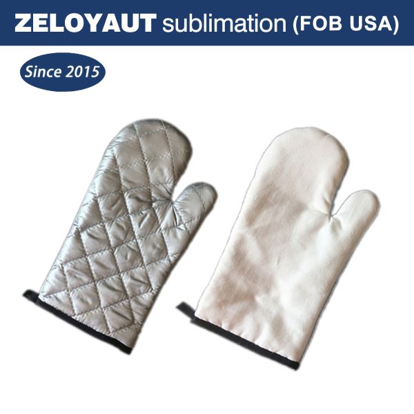 ZELOYAUT Sublimation Blanks Oven Gloves, Oven Mitts and Pot Holder Set for Sublimation, Home Using Sublimation Crafts