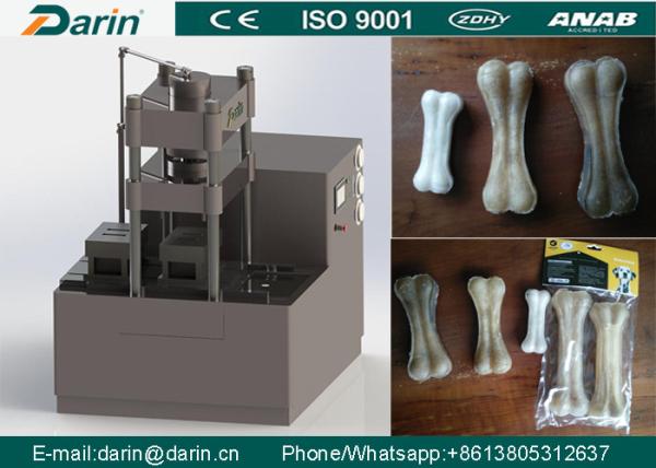 DR -60T Double Working Station Dog Bone Making Machine For Rawhide Dog Bone