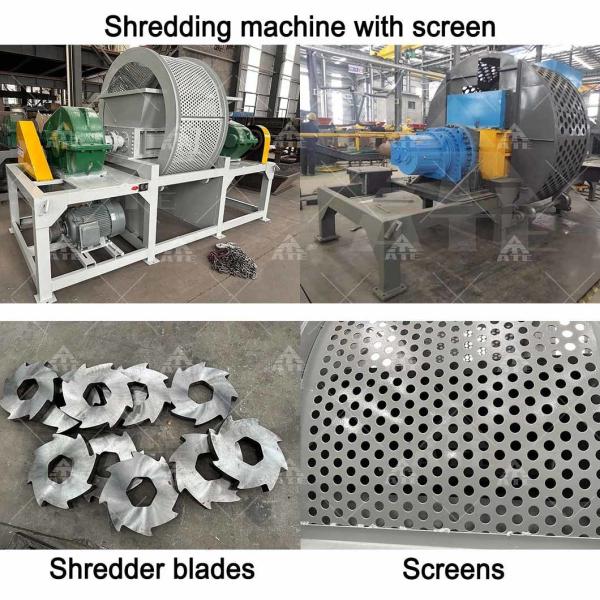 Xrido AT-TS 55kW Tire Shredder for Recycling 2-3 Tons/Hour