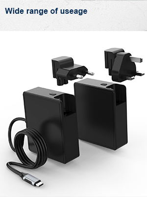 Multiport Charger With USB C Extension Cable 2 Meters 100W USB C PD Desktop Charger