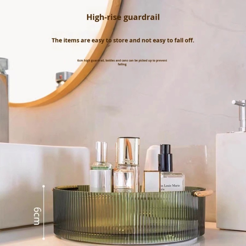Wholesale Direct Sales High Transparency Sturdy Durable Rotatable Simplicity Storage Box for Cosmetics