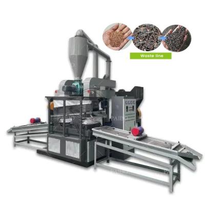2024 Máquina de reciclagem de sucata de cabos de granulador de fios de cobre com capacidade de 200-1000 kg/h