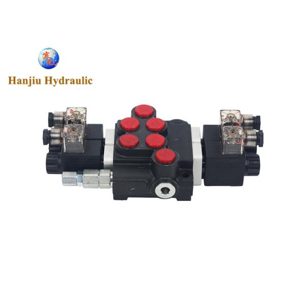 P50 Series Monoblock Control Valves 2 Spool 50 Liters Solenoid Control 12V DC And 24V DC 250 Bar
