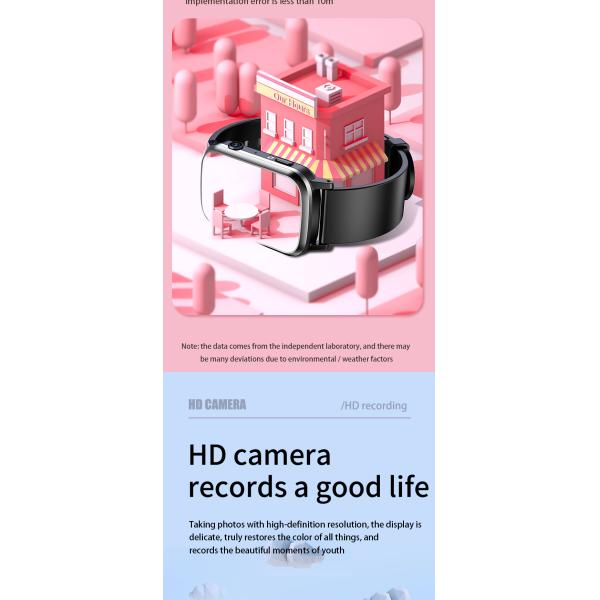 Ip67 Touchscreen Waterproof Sports Smartwatch 500mAh Health Pedometer