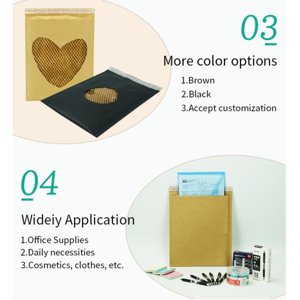 Пластиковая свободная Biodegradable бумажная почтовая отправка кладет валик в мешки сота для доставки