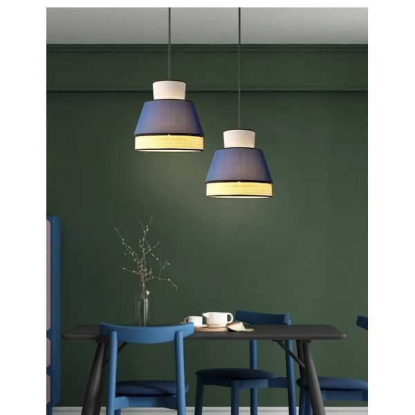 dining table lights creative design simple Japanese wabi-sabi style rattan pendant lights(WH-WP-147)