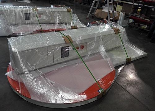Turntable 20 Pallets/H Semi Automatic Stretch Wrapper For Pallets