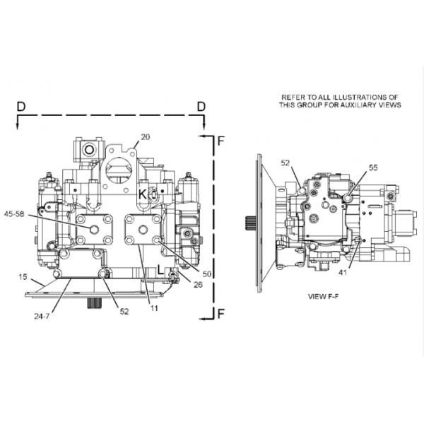 Belparts Excavator Hydraulic Pump Parts E313c E110b E324d 336d 312 2726957
