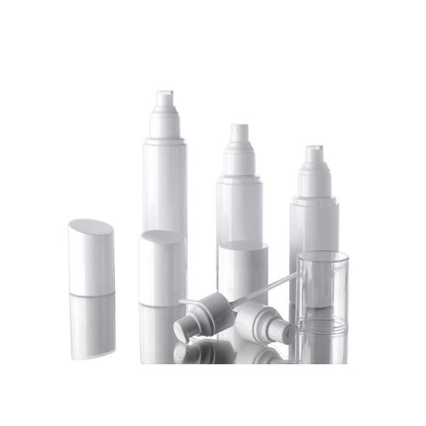 White 100ml Plastic Cosmetic Packaging Bottle With Cap