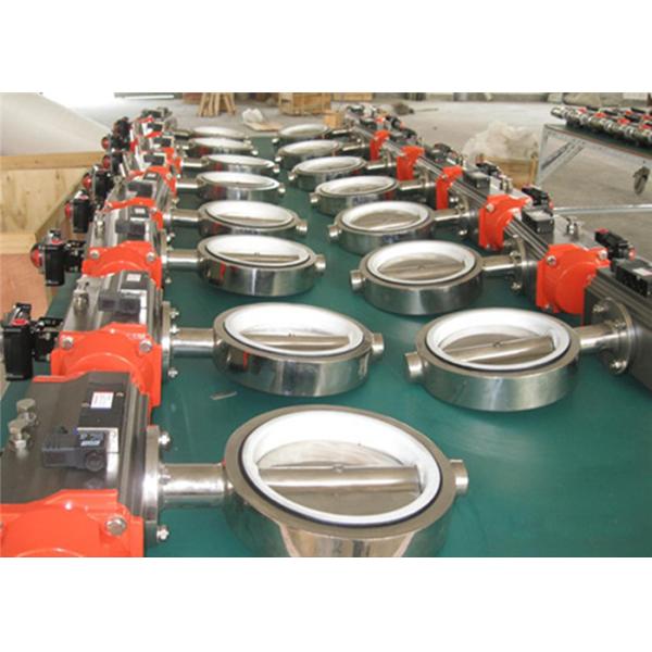 Sanitary Inox 304 316 Heavy Duty Butterfly Valves With Plastic Handle