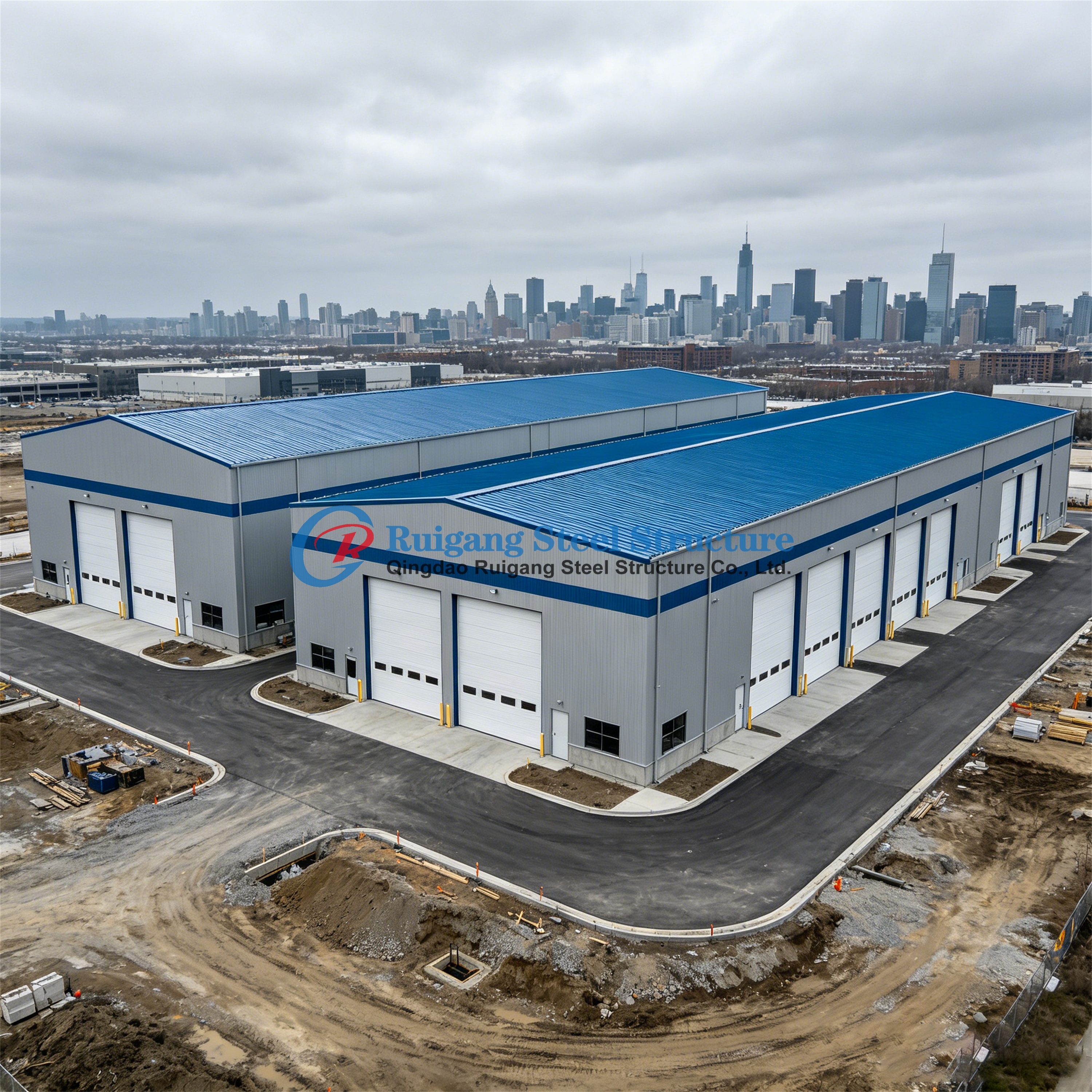 Industrial Steel Warehouse Construction Prefabricated Metal Structure Factory