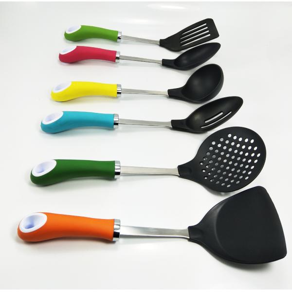 Kitchen Household Utensil Set with Non-Stick Cooking Tools and Stainless Steel Handle