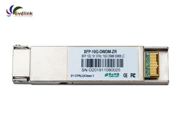 80km XFP Optical Transceiver DFB DWDM-XFP10G-1532-68 HW ESD Protection