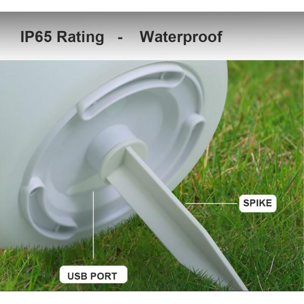 el jardín solar al aire libre de las luces del césped de 1800mAh 6000K llevó 5V formado piedra 1.5W