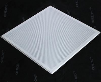 Quadro aberto colocado em telhas do teto, micro painel de teto falso suspendido 595x595mm de T barra perfurada