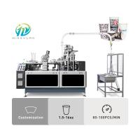 2 ans de garantie Machine de fabrication de tasses en papier de crème glacée dégradable