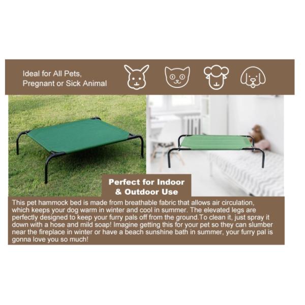 130x80x20cm Durable Travel Outdoor Pet Bed Dog Modern, Scratch Resistant Pet Dog Bed Raised Frame ,Dog Raised Bed Pet