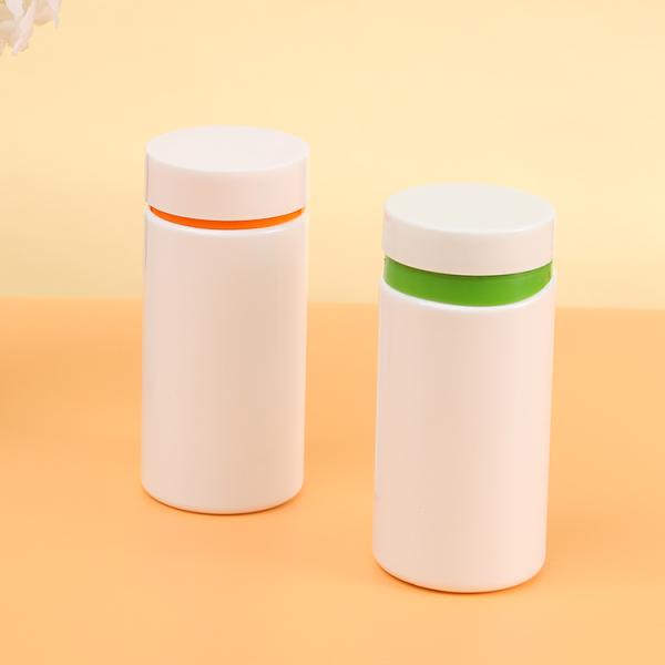 Manufacture Custom 100 150 200 250 300ml PET Plastic Packaging Vitamin Empty White Pill Bottles for Medical Capsule Storage