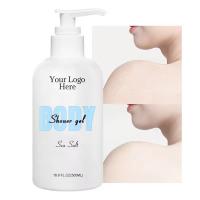 Blanqueador Nutritivo Cuerpo limpio Peinado para la piel Hidratante Refrescante Gel de ducha de sal marina