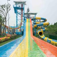 Large Hot Selling High Quality rainbow Slide Customized Open air Amusement Equipment Outdoor Water Playground Water Park