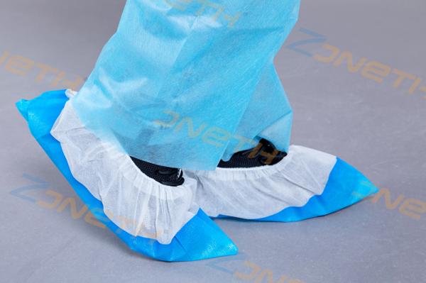 Waterproof CPE PP Anti Slip Disposable Plastic Foot Covers