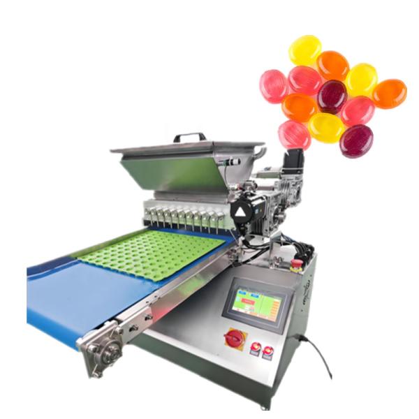 Small Business Desktop Automatic Sweet Hard Soft Candy Depositor Bear Gummy Chocolate Candy Making Pouring Machine