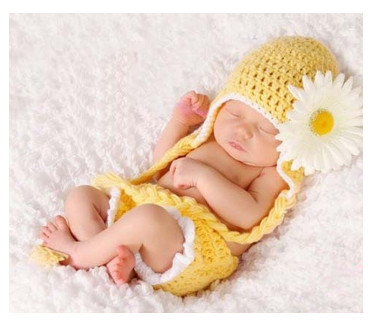 yellow baby newborn hat cap sunflower Photography Prop Crochet Hats flower Costume