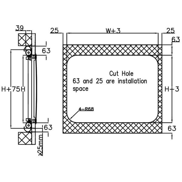                    Self-Propelled/Trailer Rvs Eurovision3 Curved Window (Outer Flat and Inner Formed) for RV Truck Camper Motorhomes DIY             