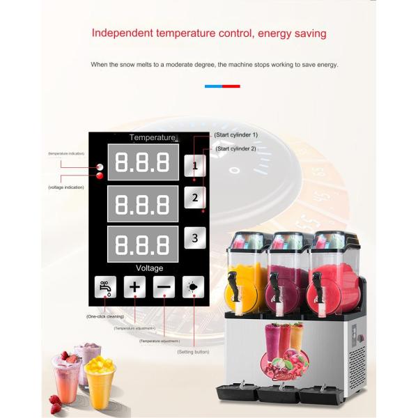 Commercial Slush Machine Vevor Frozen Drink Machine for Beverage Shops 43*55*80cm