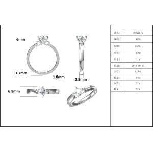 Place blanche Moissanite et Sapphire Platineve Diamonds Jewelry Women Ring With Silver 1.94CTW