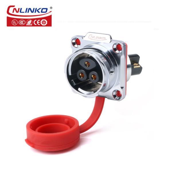 M24 Electrical 3 Pin Industrial Waterproof Power Connector IP68 Waterproof Connector