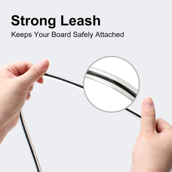 0.16-0.4kg SUP and Kayak Paddle Board Surf Leash with Single Layer Padded Wrist Strap
