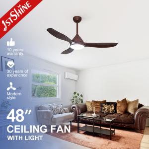 110-240V/50Hz-60Hz Low Noise ABS Blades Ceiling Fans with LED Lights and Remote