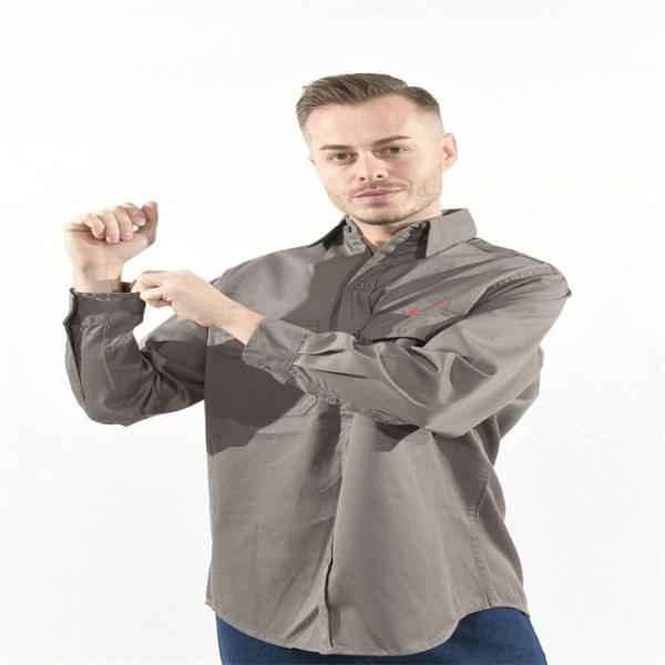 100% Cotton Fire Resistant Shirts Compliant 210gsm With European Standard