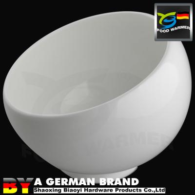 A resistência de alta temperatura 6 bacia da porcelana de osso China do LD com oblíquo abre o projeto