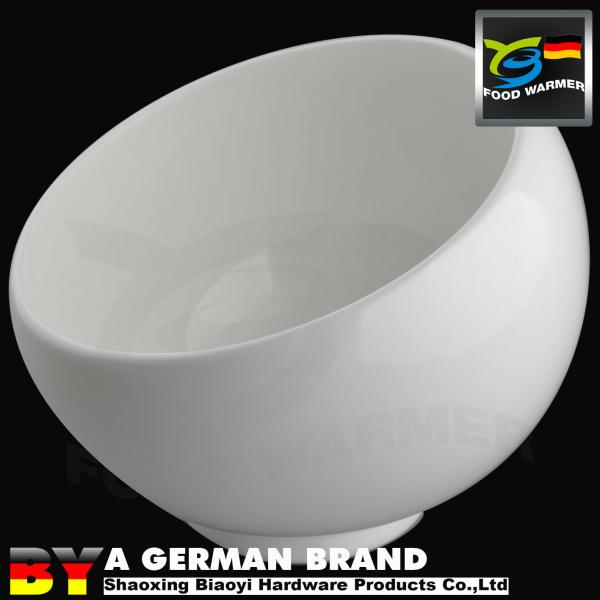 G20 Summit Nominated Bone China Made 4.5 White Porcelain Oblique Open Bowl