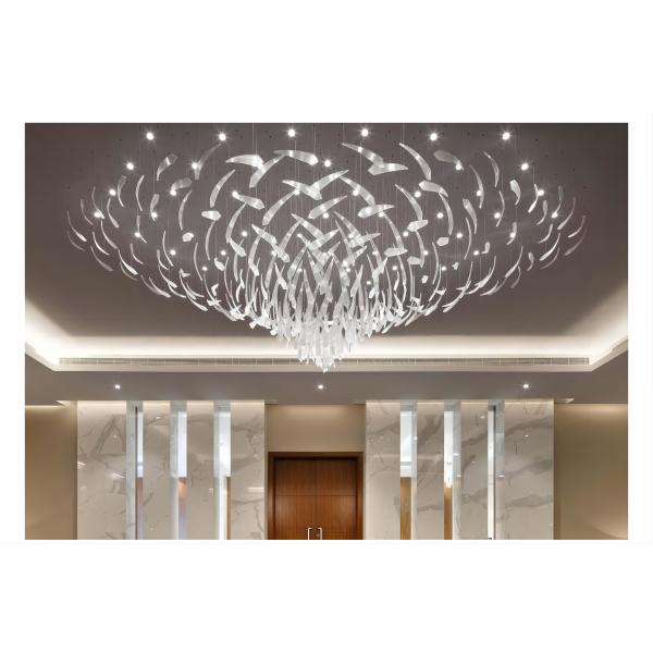 Большие коммерческие люстры Люксовые стеклянные люстры для конференц-центров