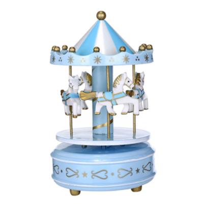 Merry go round Plastic Electronic Products , Roundabout Turntable Music Box 18X11X11 cm