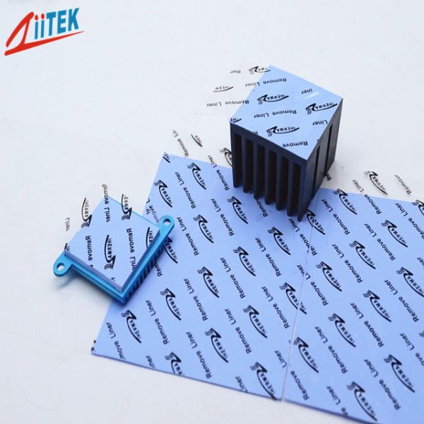 Ultra Soft Naturally Tacky 2.0W/mK Blue Thermal Gap Filler Silicone Rubber Sheet Operating Temperature Range 40 To 200 Degrees Celsius