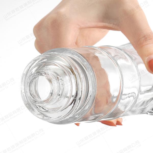 Стеклянный прямоугольник Пустой квадрат Пить джин Xo Бренди Водка Виски Ром Ликер бутылка