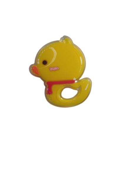 JOURJOY Silicone Handheld Teether Hamburger Ice Cream Cone With Size Is 8*7.3cm And Weight Is 36 Gram