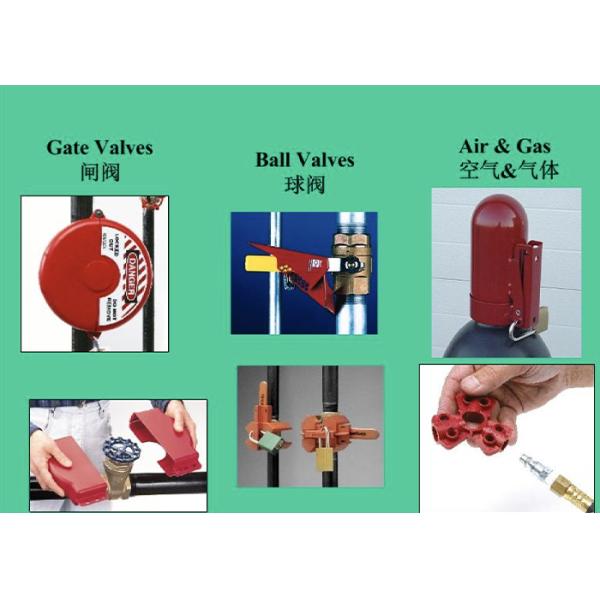 Red Color Gate Valve Lockout for 25mm-330 mm Valve, Standard Gate Valve Lockout ABS Material