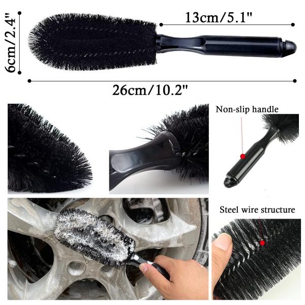 Electric Microfiber Car Cleaning Brush Set 15 Pieces For Car Care Detail