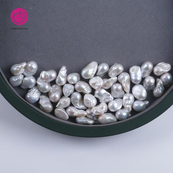 Wholesale Freshwater Loose Pearls Beads Natural White Color Baroque Shaped High Quality for Diy Jewelry
